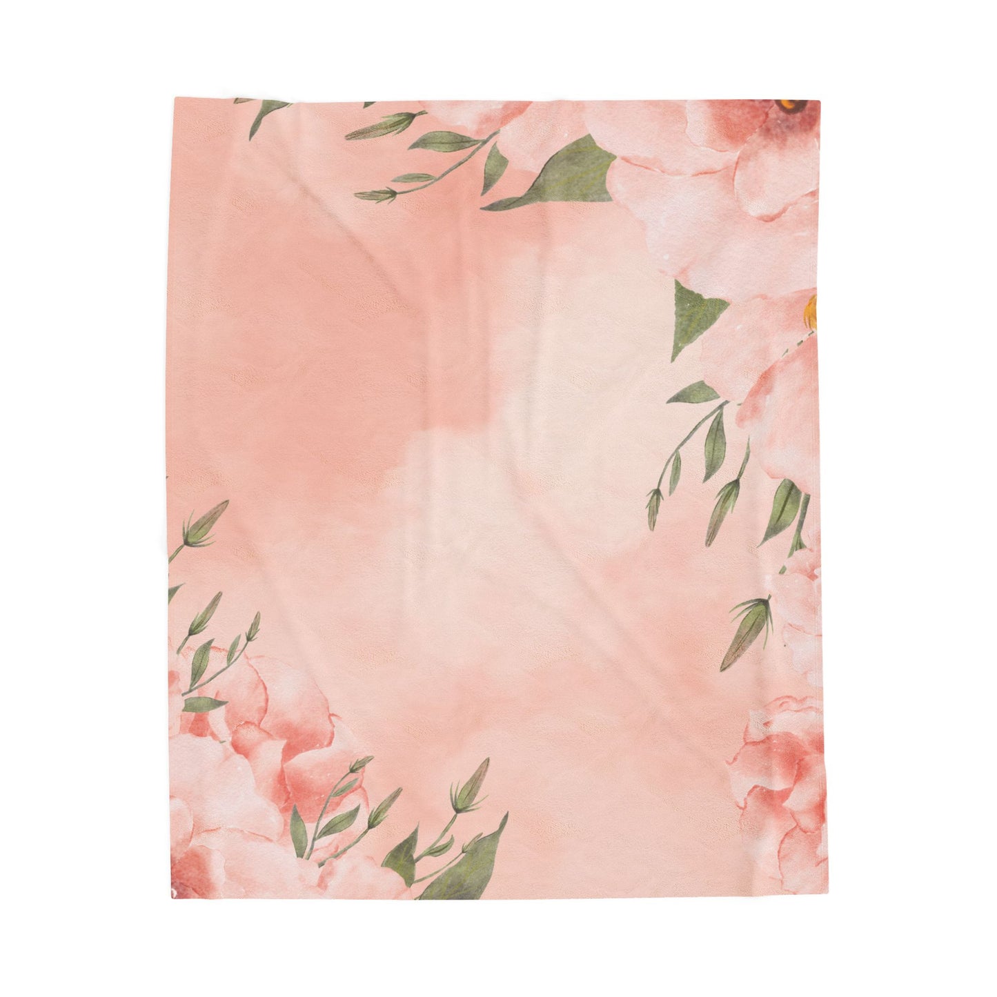 Peachy Keen Velveteen Plush Blanket