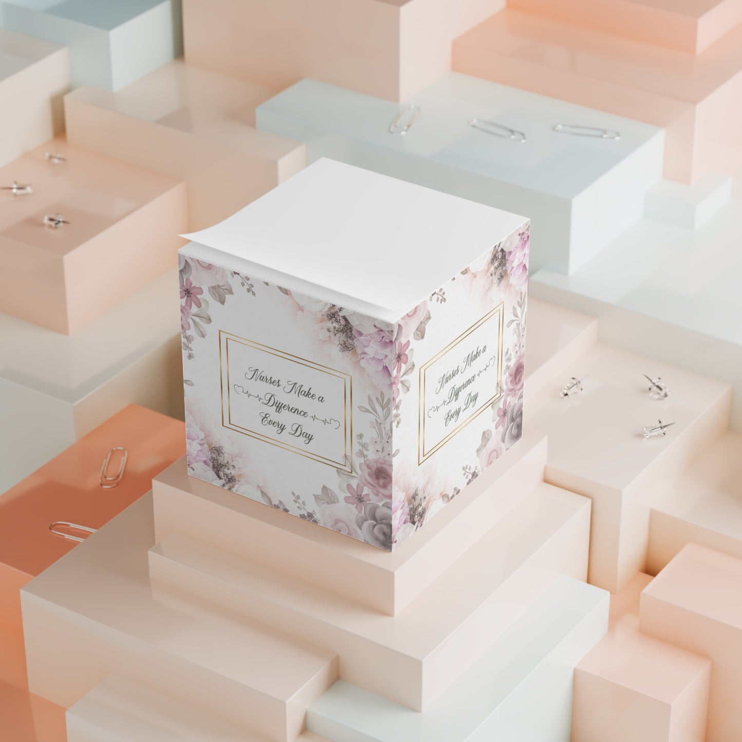 Nurses Make a Difference Note Cube