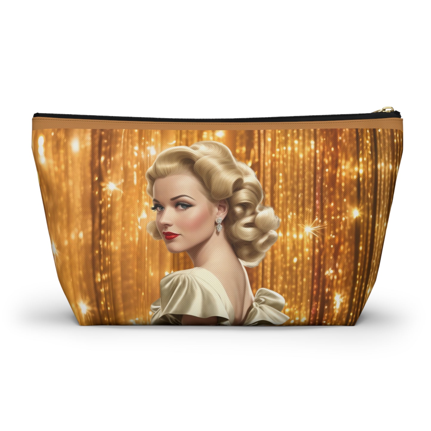 Retro Glam Girl "Meredith" Accessory Pouch w T-bottom