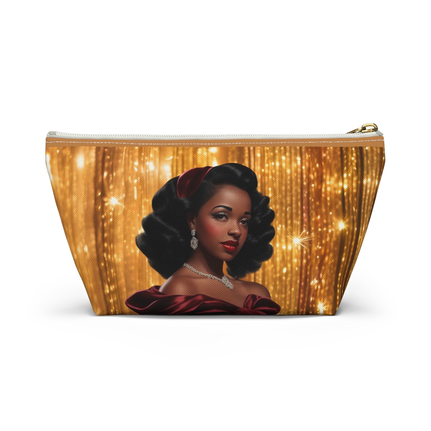 Retro Glam Girl "Myra" Accessory Pouch w T-bottom