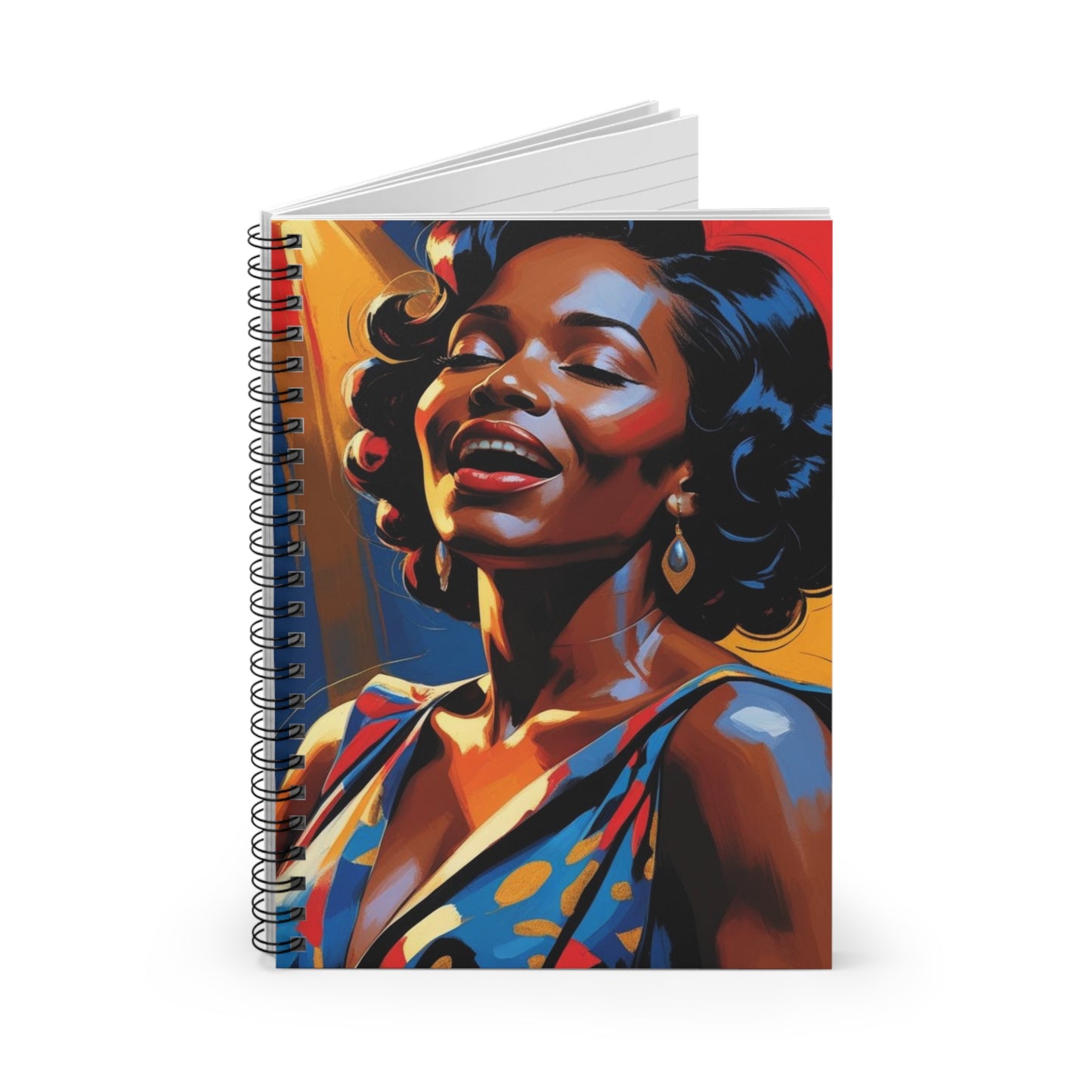 Jazz Songstress Spiral Notebook - Ruled Line