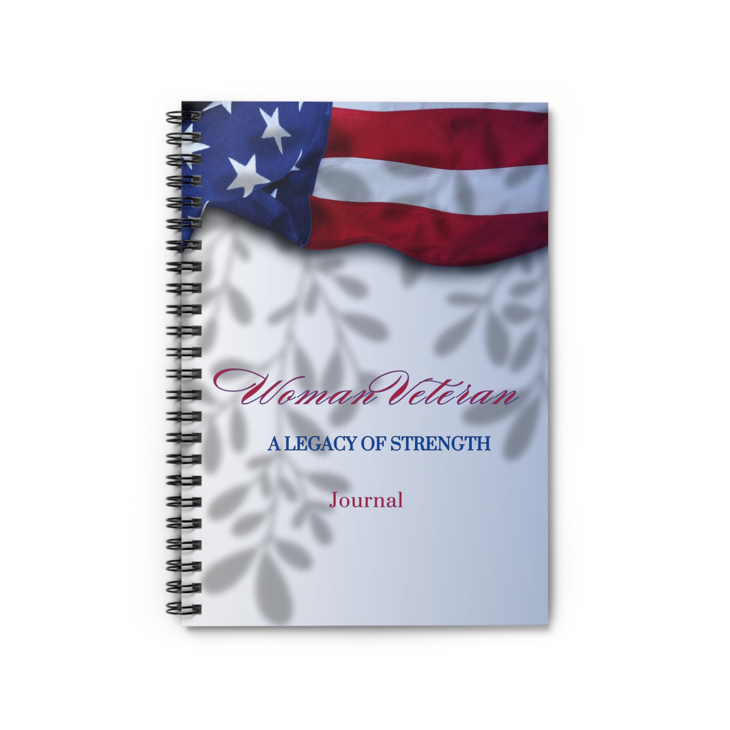 Woman Veteran Spiral Notebook - Ruled Line