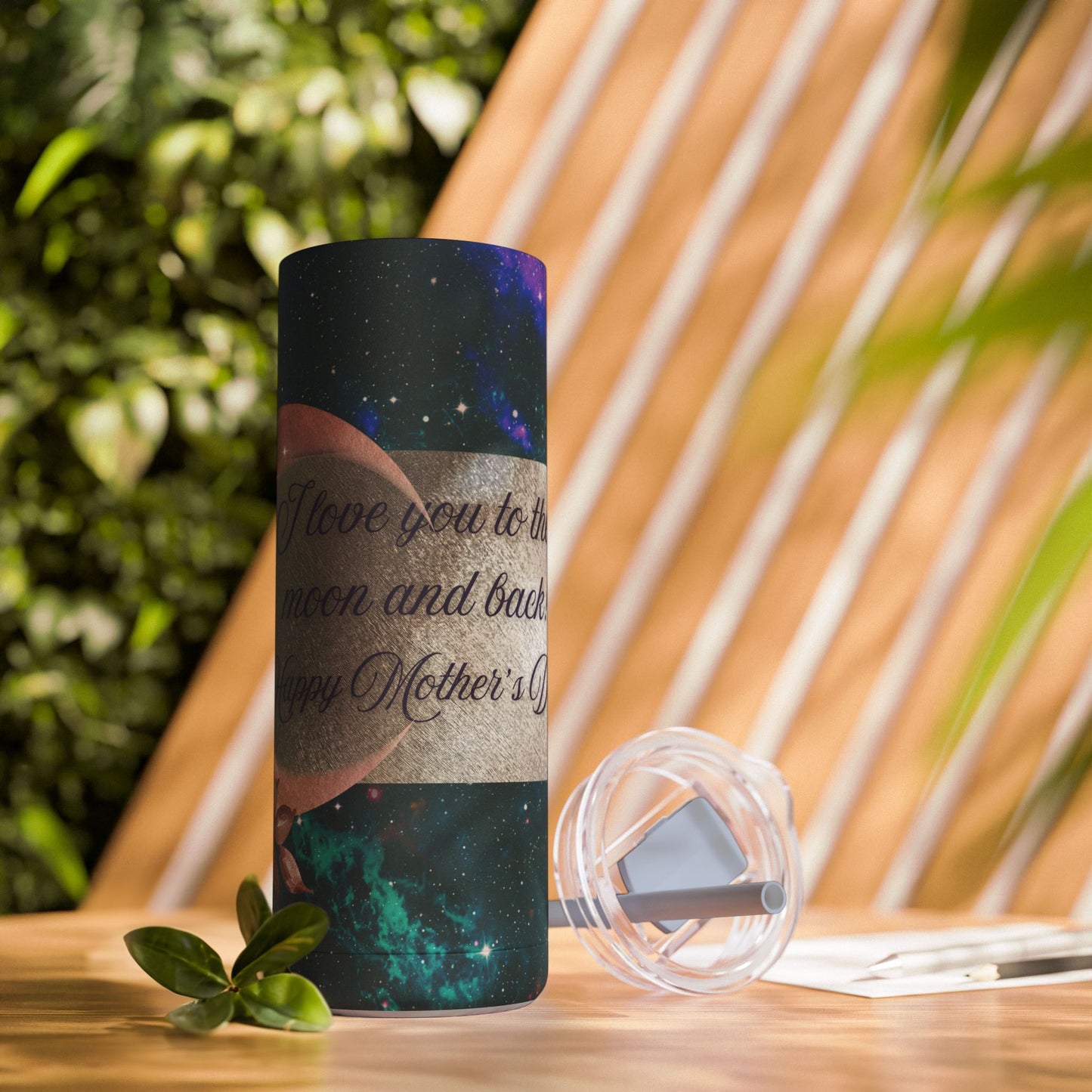 "I Love You to the Moon" Maars Maker Skinny Matte Tumbler, 20oz