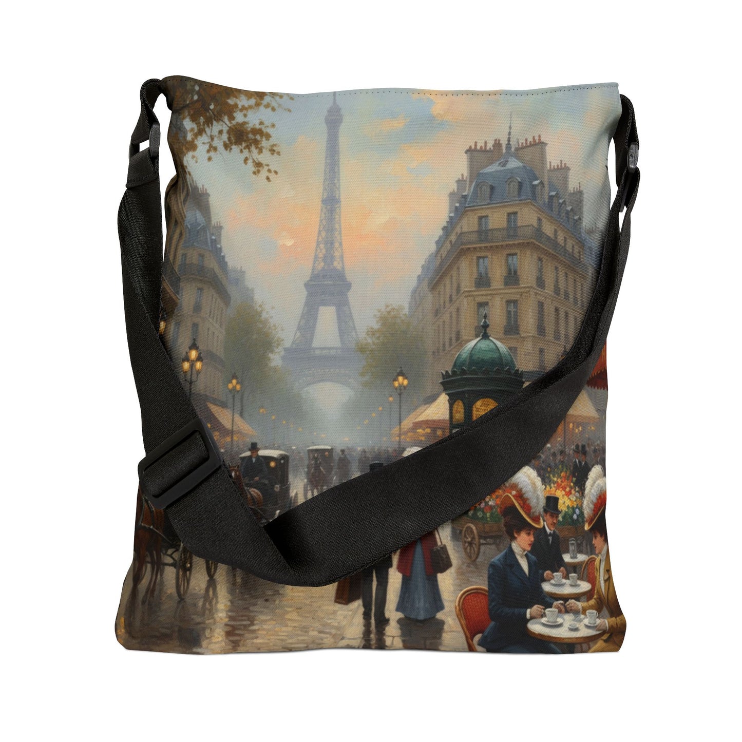 Vintage Parisian Adjustable Tote Bag (AOP)