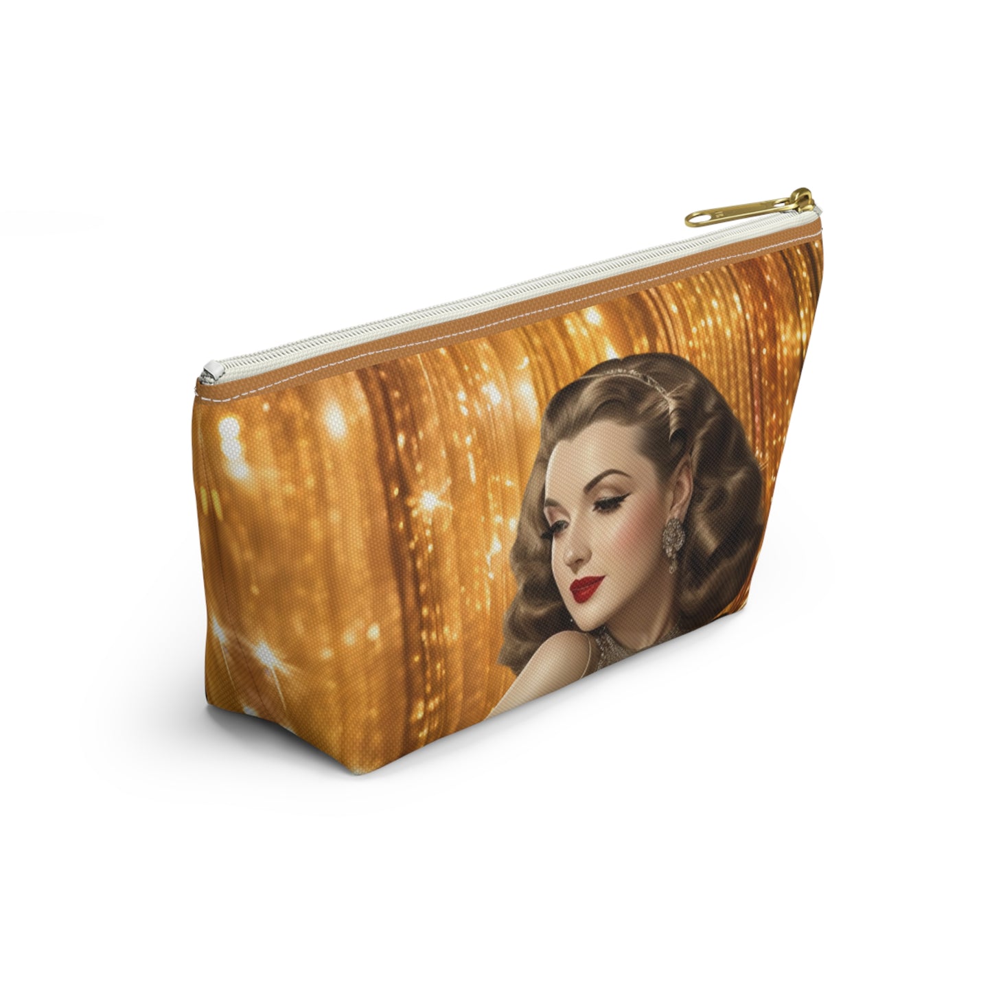 Retro Glam Girl "Ingrid" Accessory Pouch w T-bottom