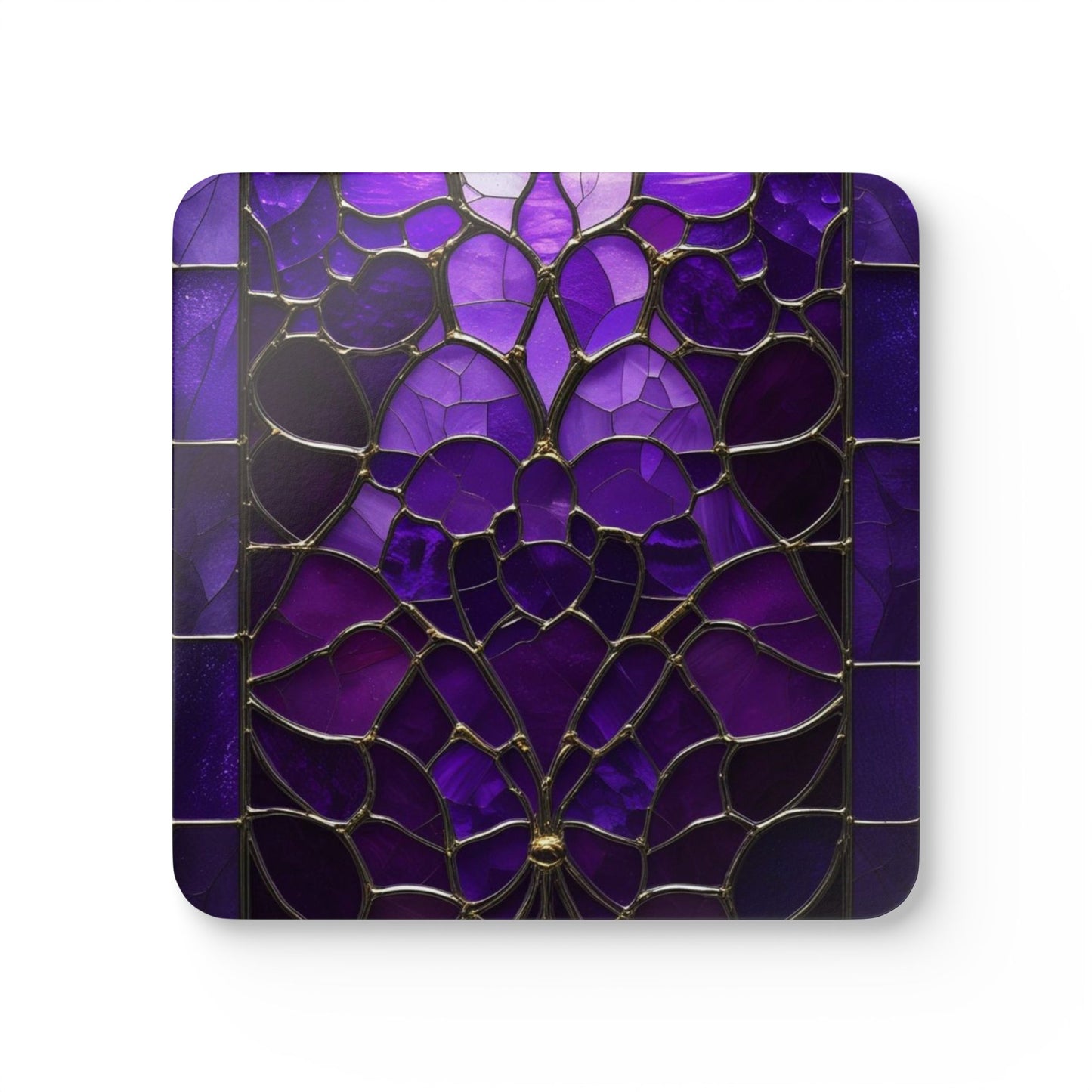 Violet Royale Corkwood Coaster Set
