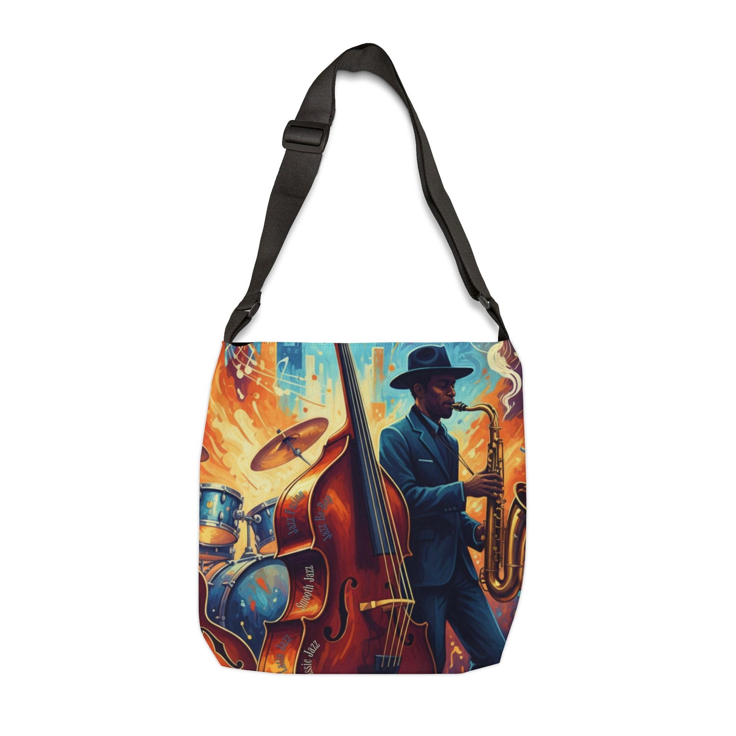 Jazz Music Adjustable Tote Bag (AOP)