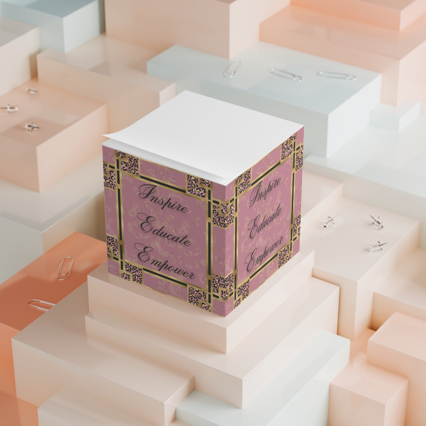 Inspire & Educate Note Cube