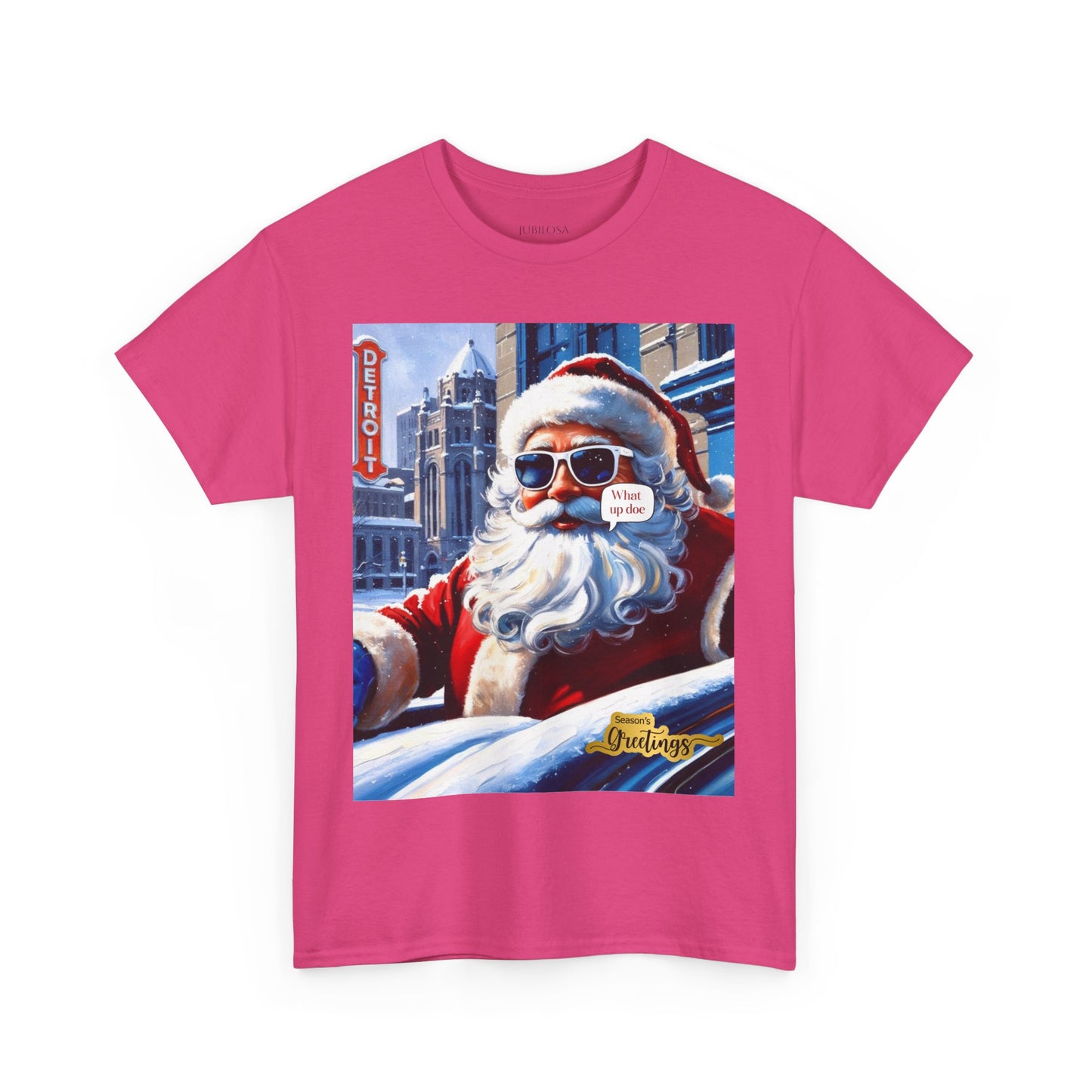 Motor City Santa Unisex Heavy Cotton Tee