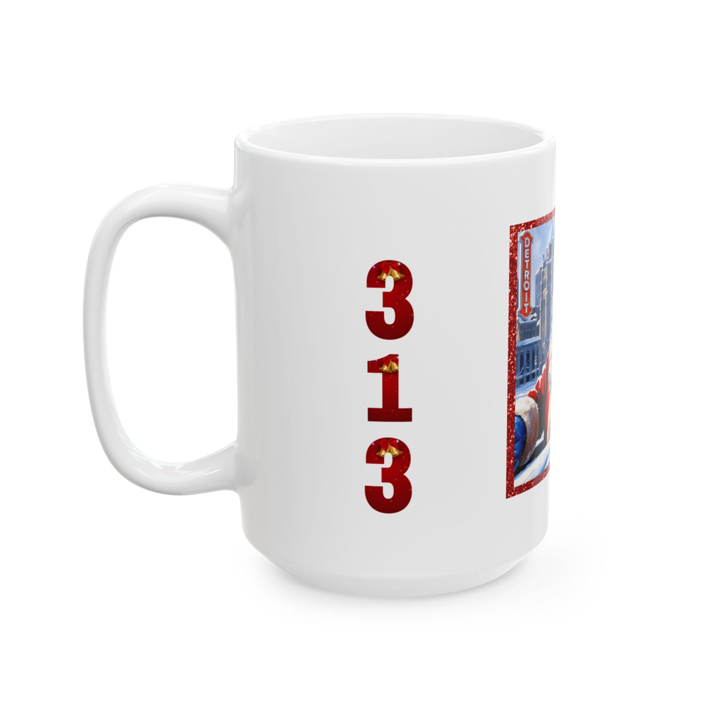 Motor City Santa Ceramic Mug, (11oz, 15oz)