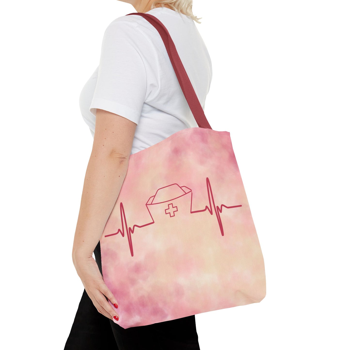 Nurse Heartbeat Tote Bag (AOP)