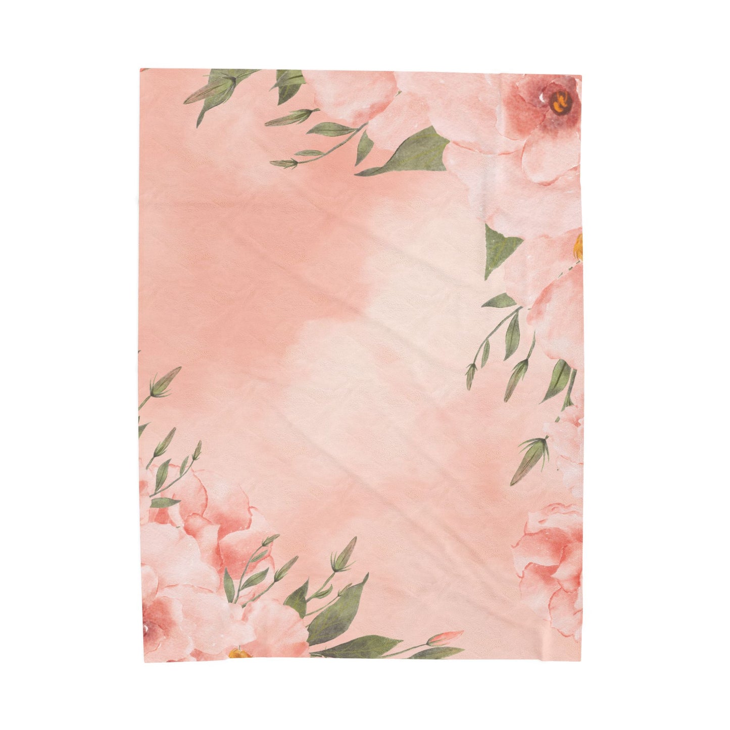Peachy Keen Velveteen Plush Blanket