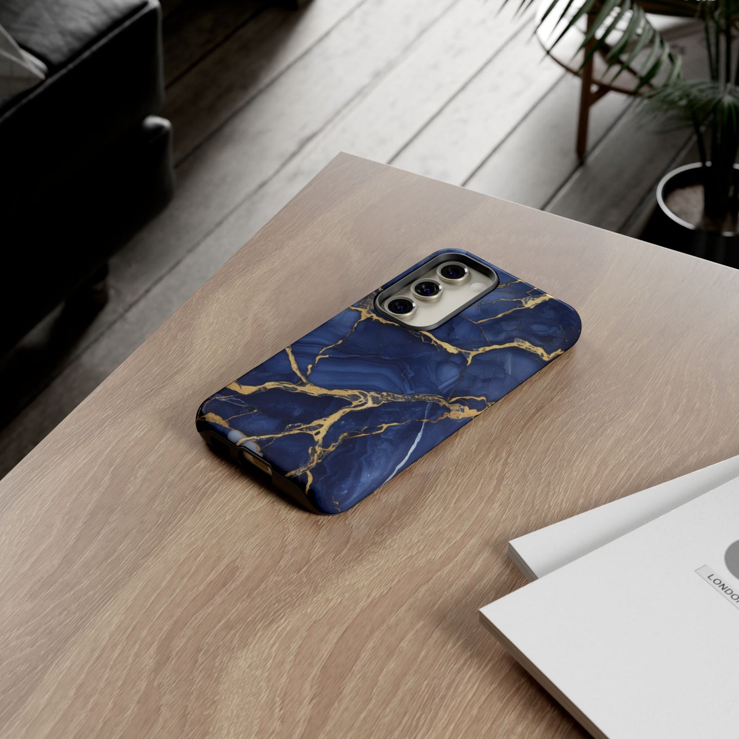 Indigo Marble Tough Cases