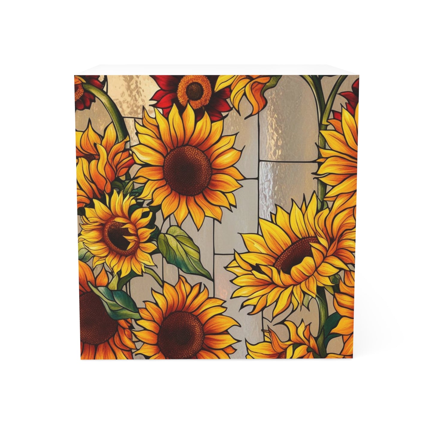 Rustic Sunflower Note Cube