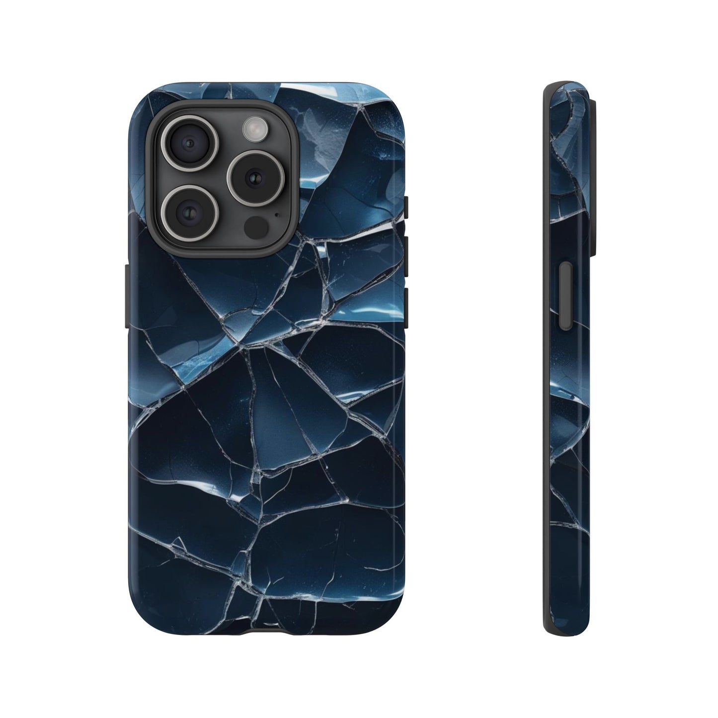 Crack'd (Dark Blue) Tough Cases