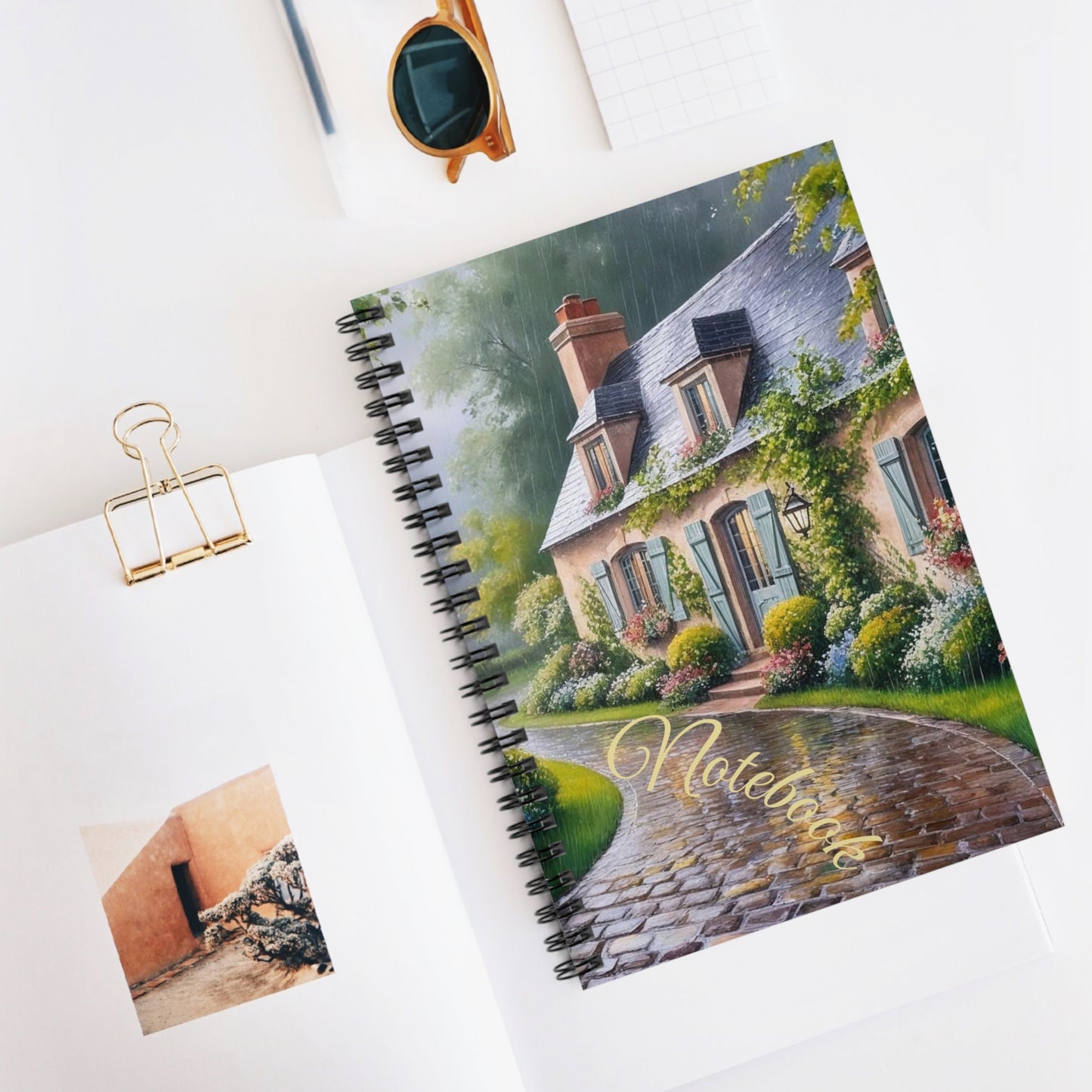 Cozy Day In Spiral Notebook - Ruled Line