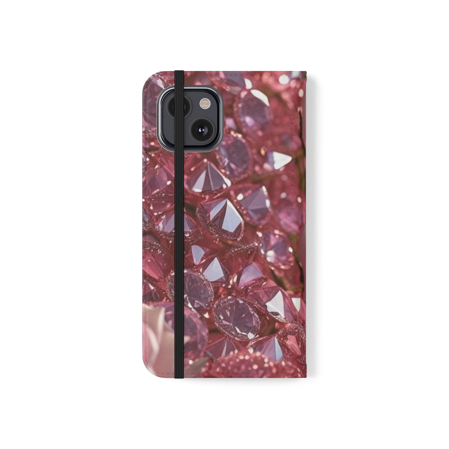 Pink Diamonds & Petals Flip Cases