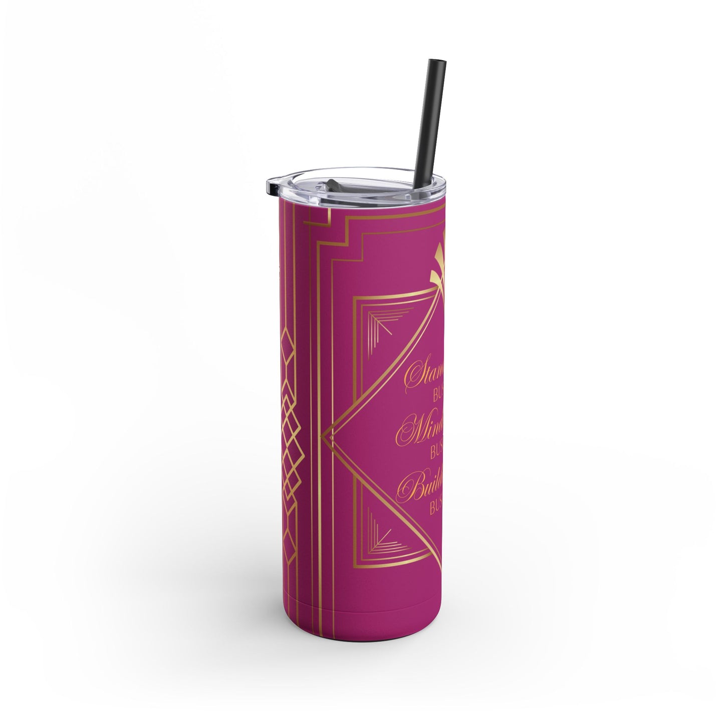 Business 2 (Pink) Maars Maker Skinny Matte Tumbler, 20oz