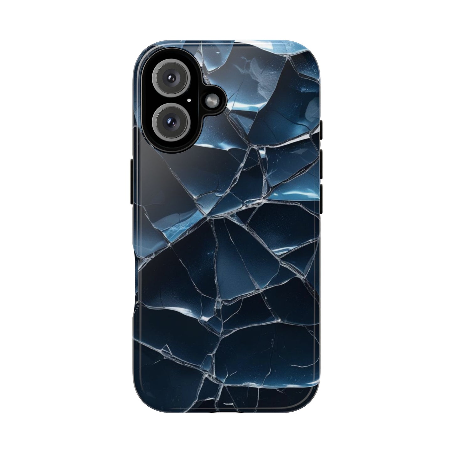 Crack'd (Dark Blue) Tough Cases