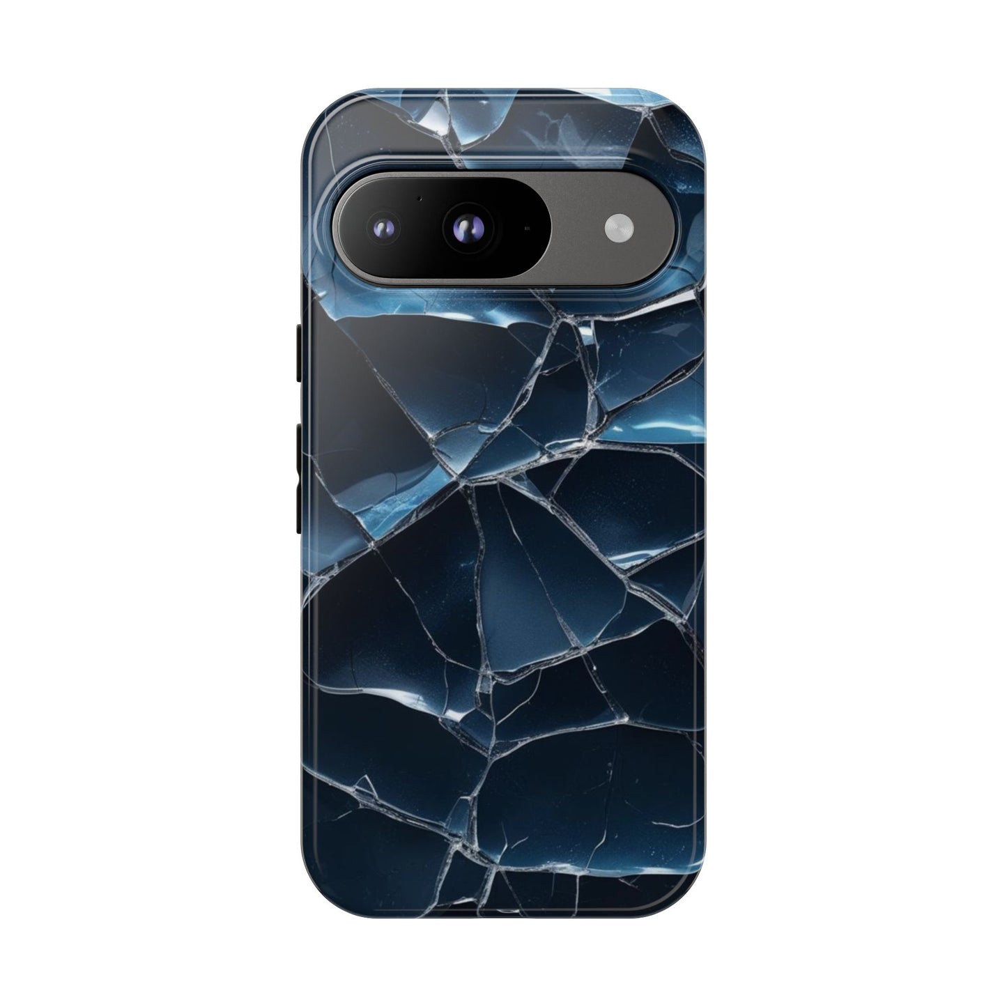 Crack'd (Dark Blue) Tough Cases