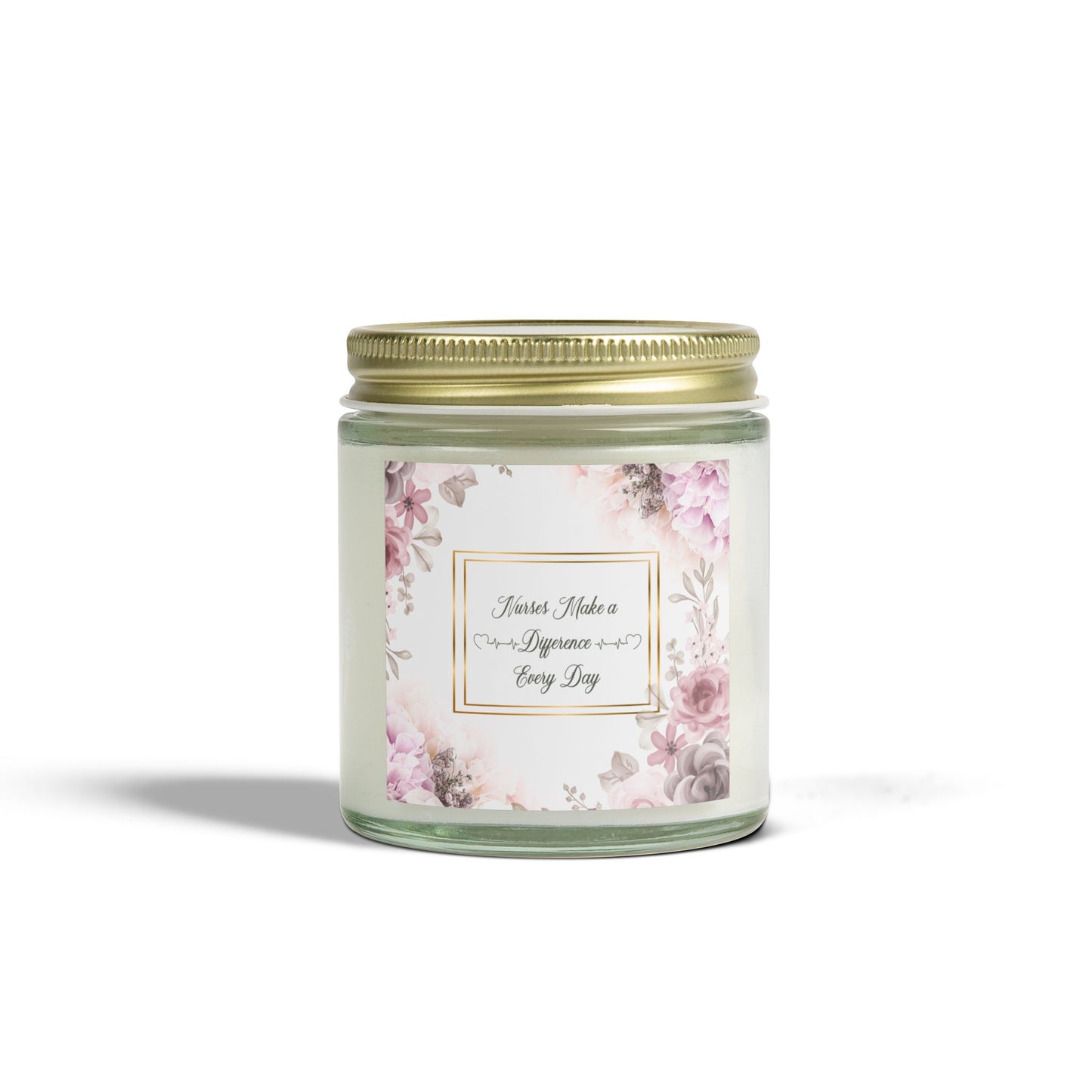 Nurses Make a Difference Scented Coconut Apricot Candles (4oz, 9oz)
