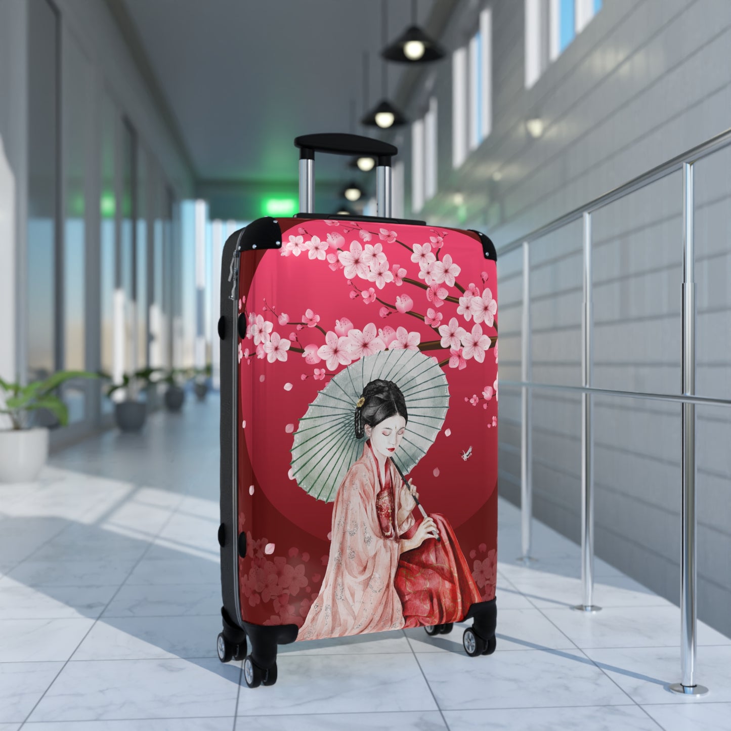 Cherry Blossoms Cherry Moon Suitcase