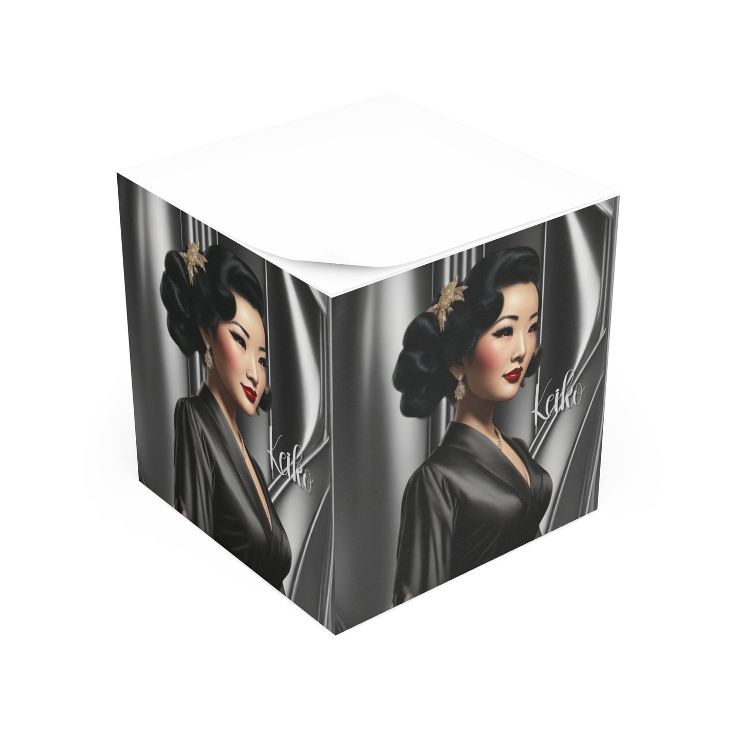 Retro Glam Girls (Keiko) Note Cube