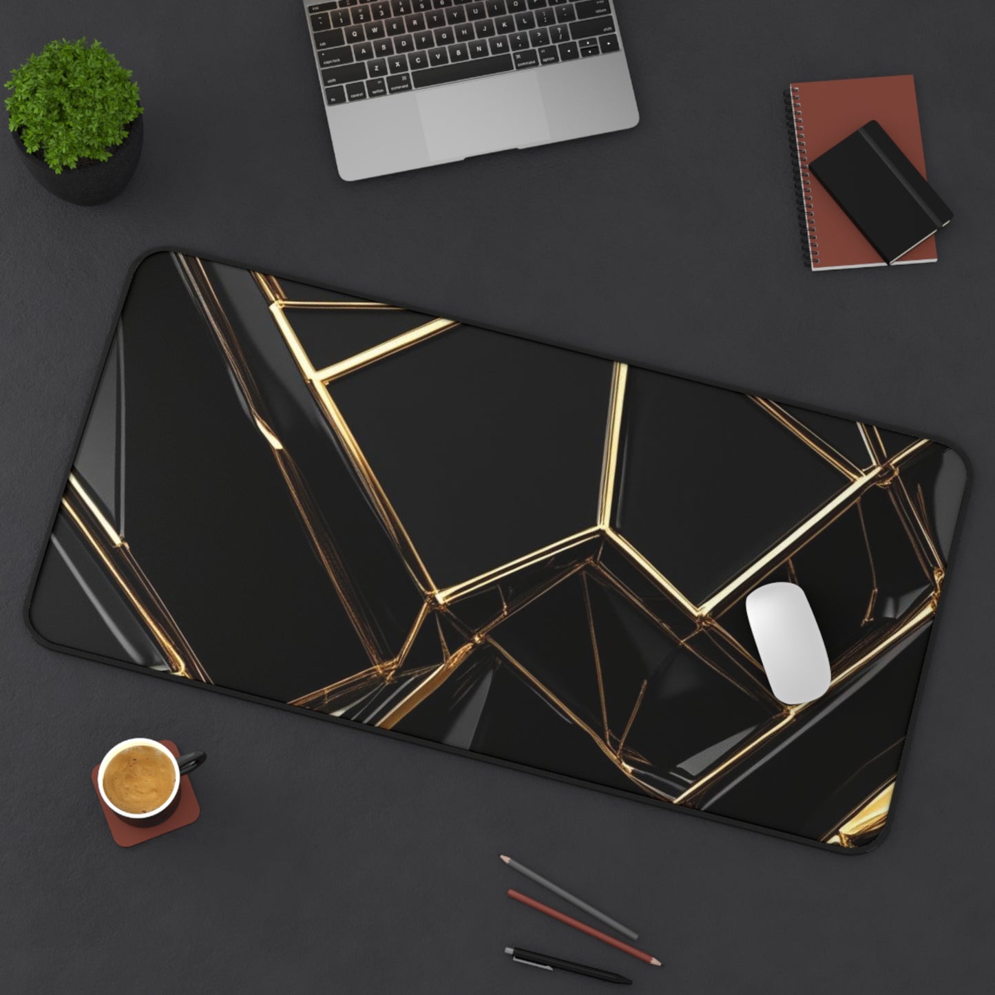 Obsidian Luxe Desk Mat