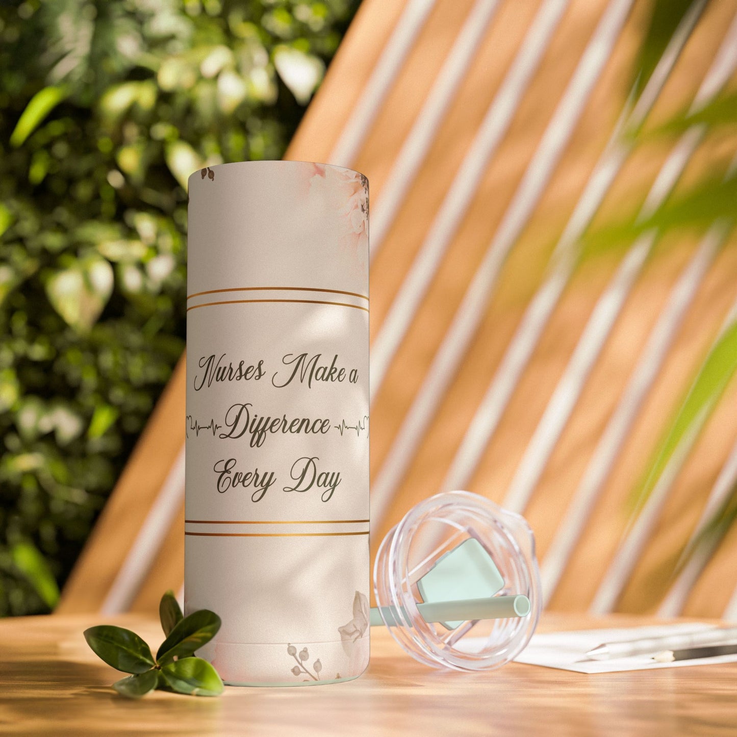 Nurses Make a Difference Maars Maker Skinny Matte Tumbler, 20oz