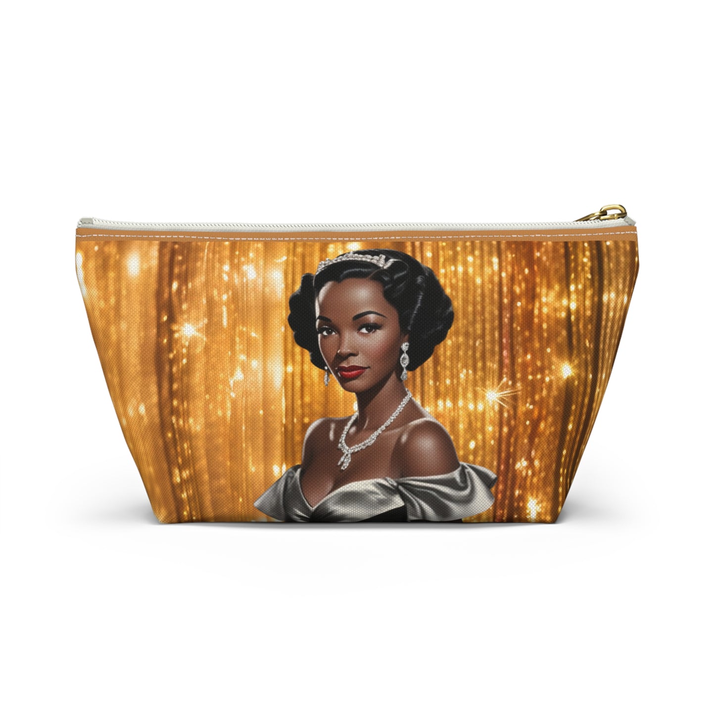 Retro Glam Girl "Vivienne" Accessory Pouch w T-bottom