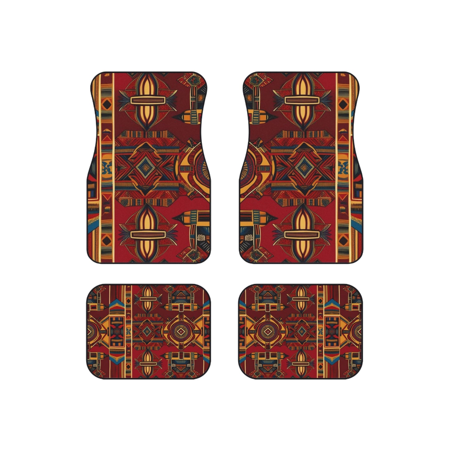 African Canvas 1 Car Mats (Set of 4)
