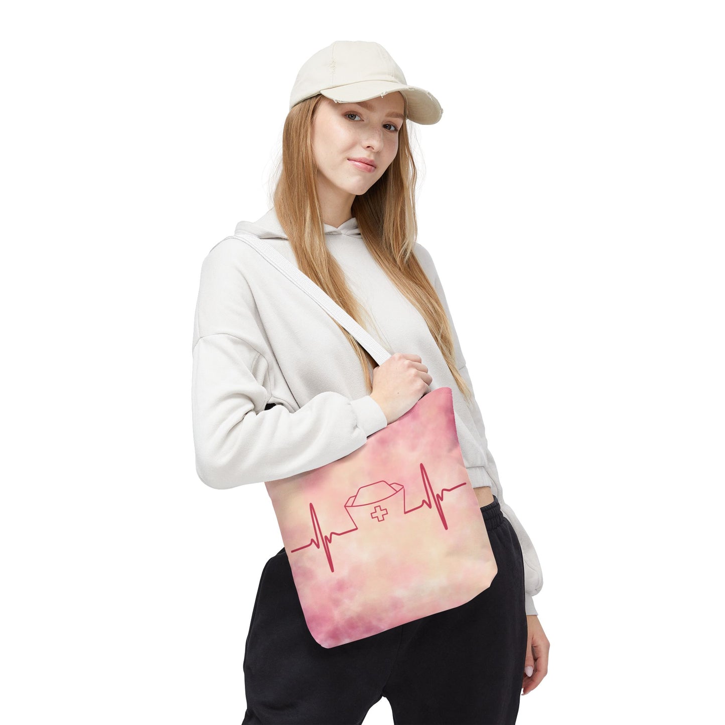 Nurse Heartbeat Tote Bag (AOP)
