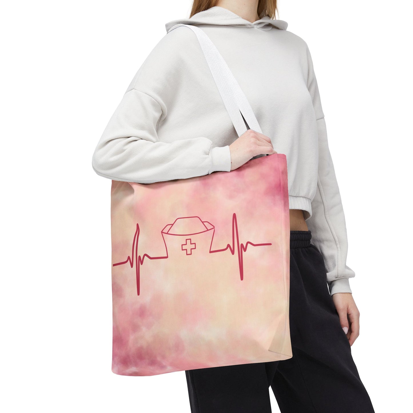 Nurse Heartbeat Tote Bag (AOP)