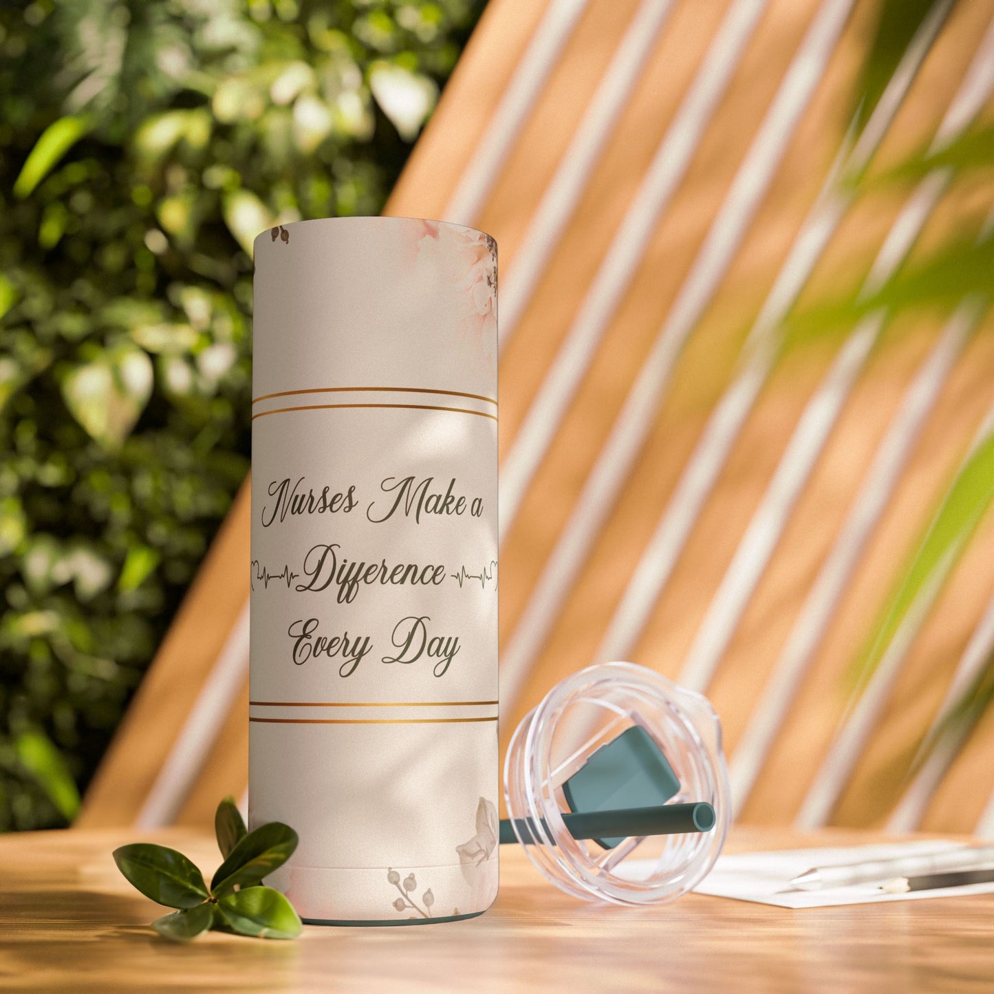 Nurses Make a Difference Maars Maker Skinny Matte Tumbler, 20oz
