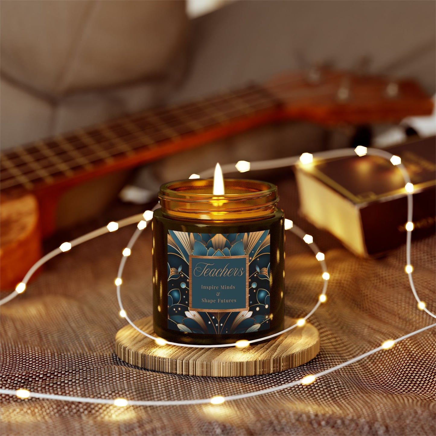 Teachers Scented Candles, Coconut Apricot Wax (4oz, 9oz)