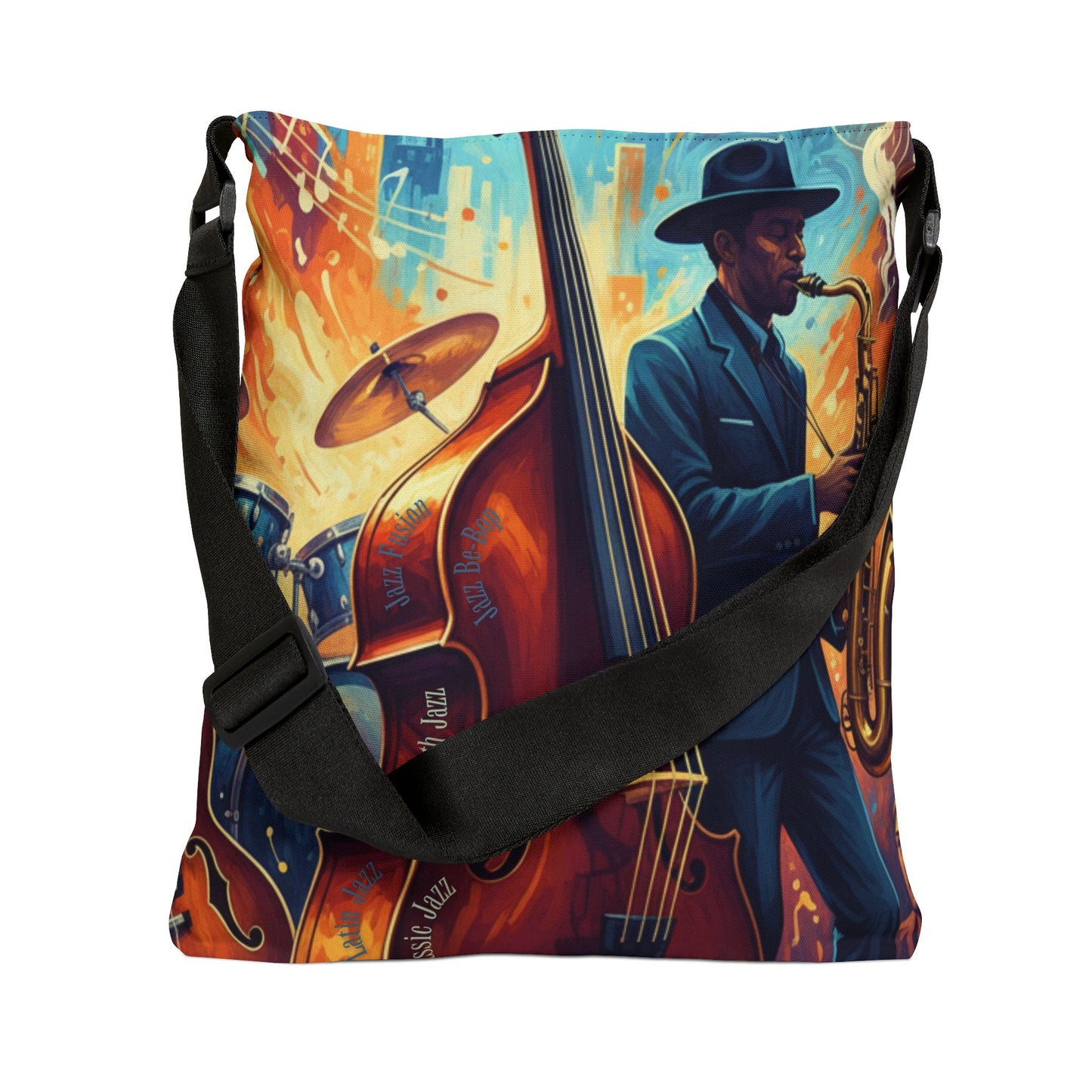 Jazz Music Adjustable Tote Bag (AOP)
