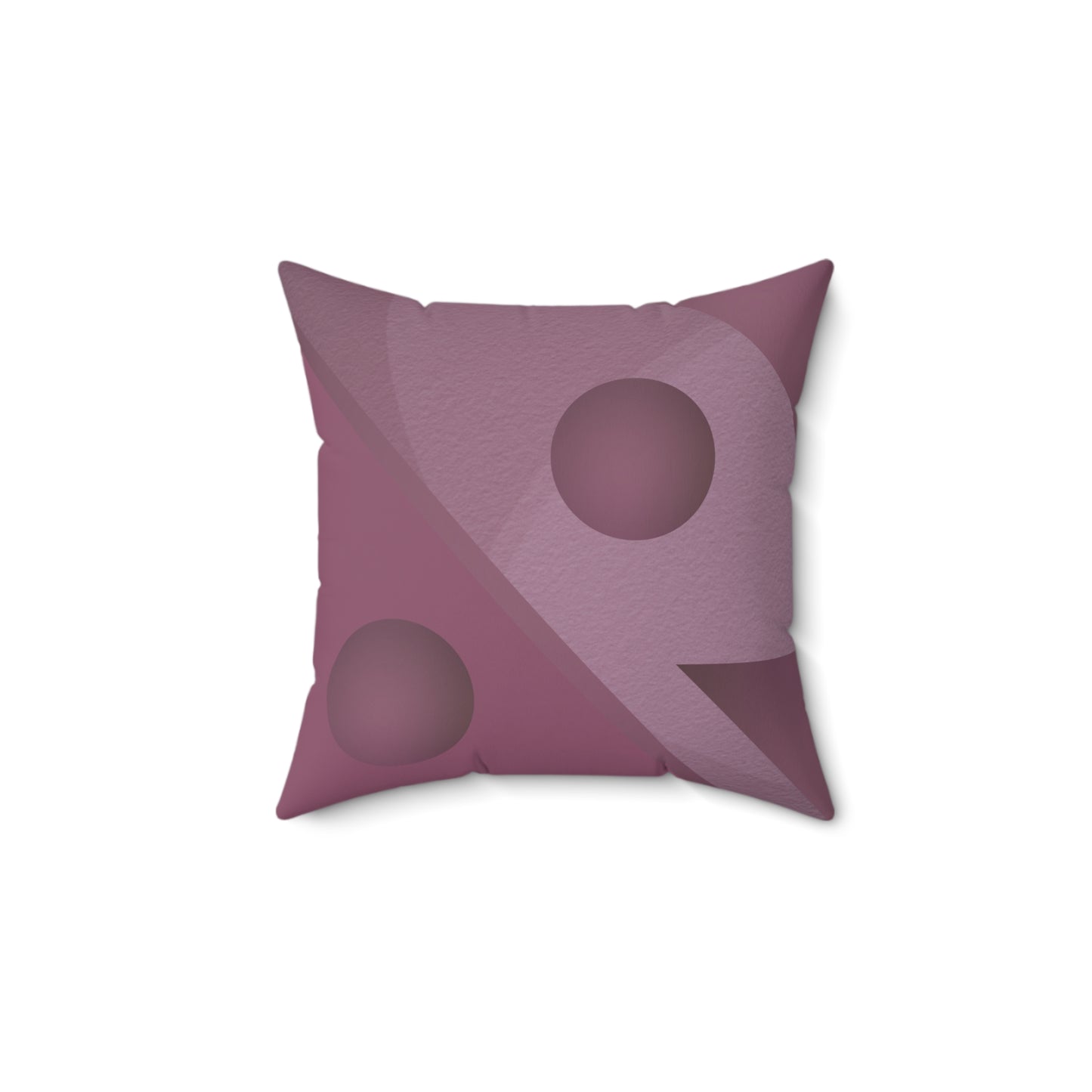 Just Mauve-lous Faux Suede Square Pillow