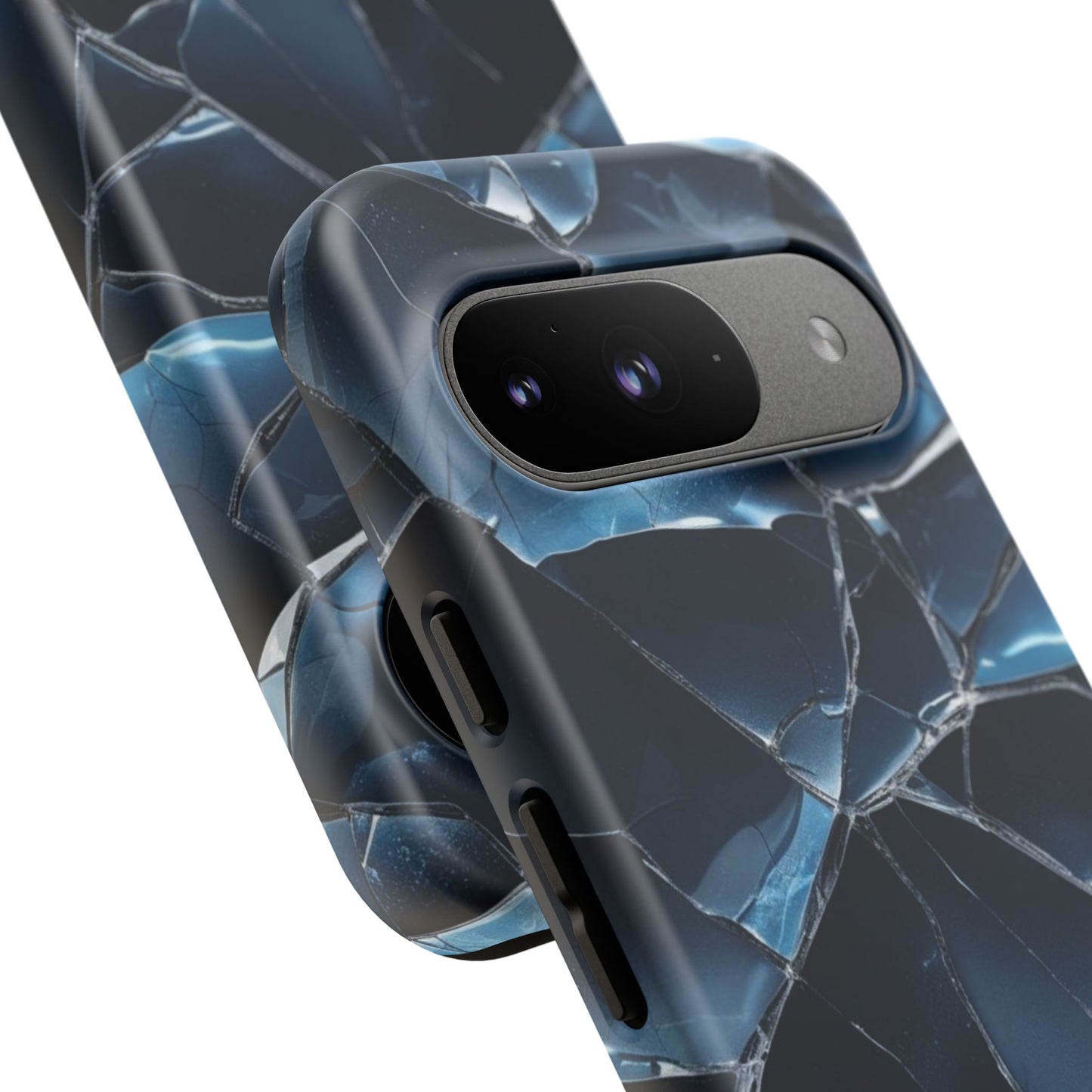 Crack'd (Dark Blue) Tough Cases