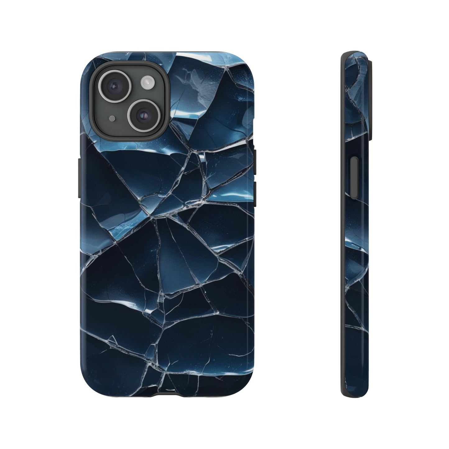 Crack'd (Dark Blue) Tough Cases