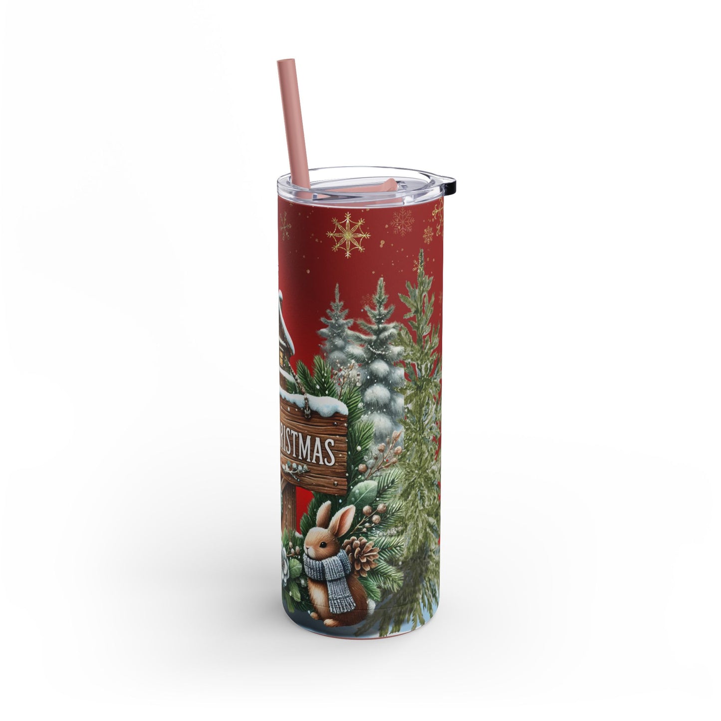 Merry Christmas Maars Maker Skinny Matte Tumbler, 20oz