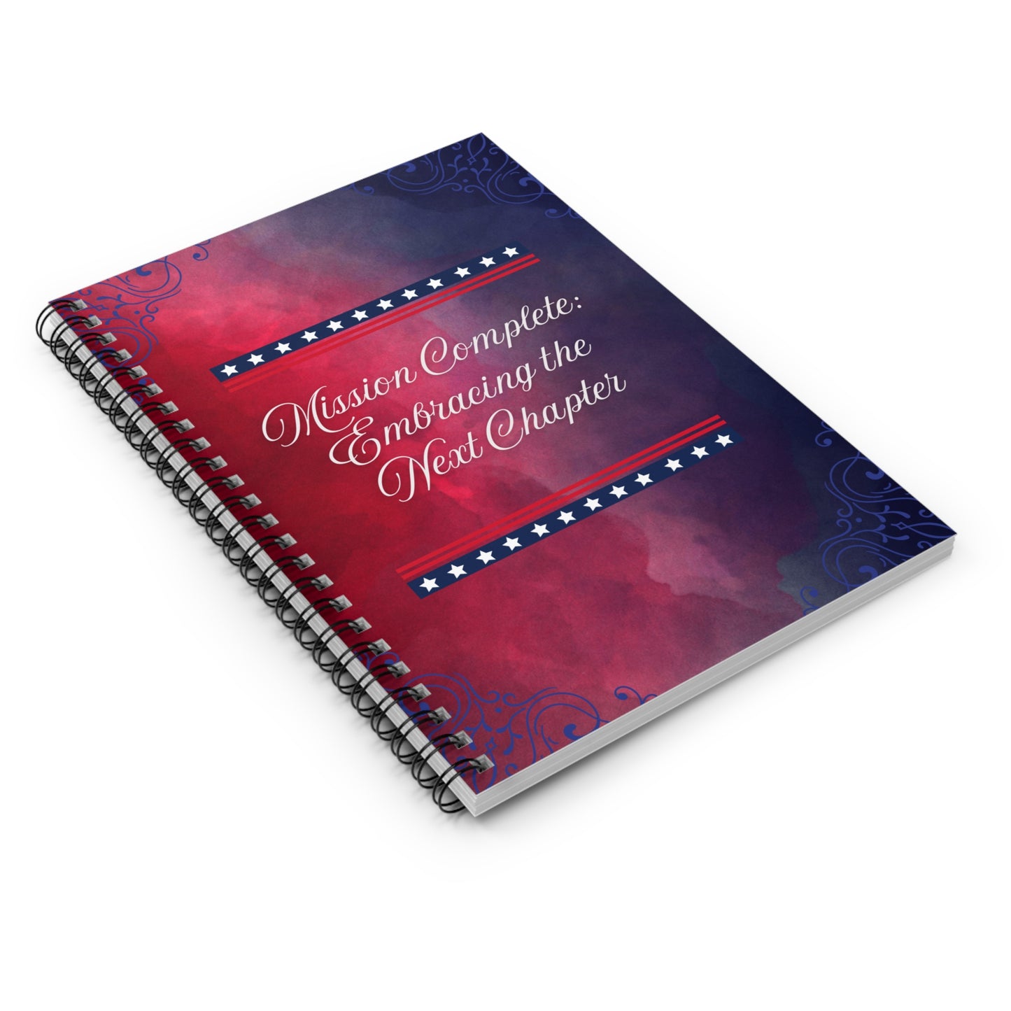 Mission Complete Spiral Notebook - Ruled Line