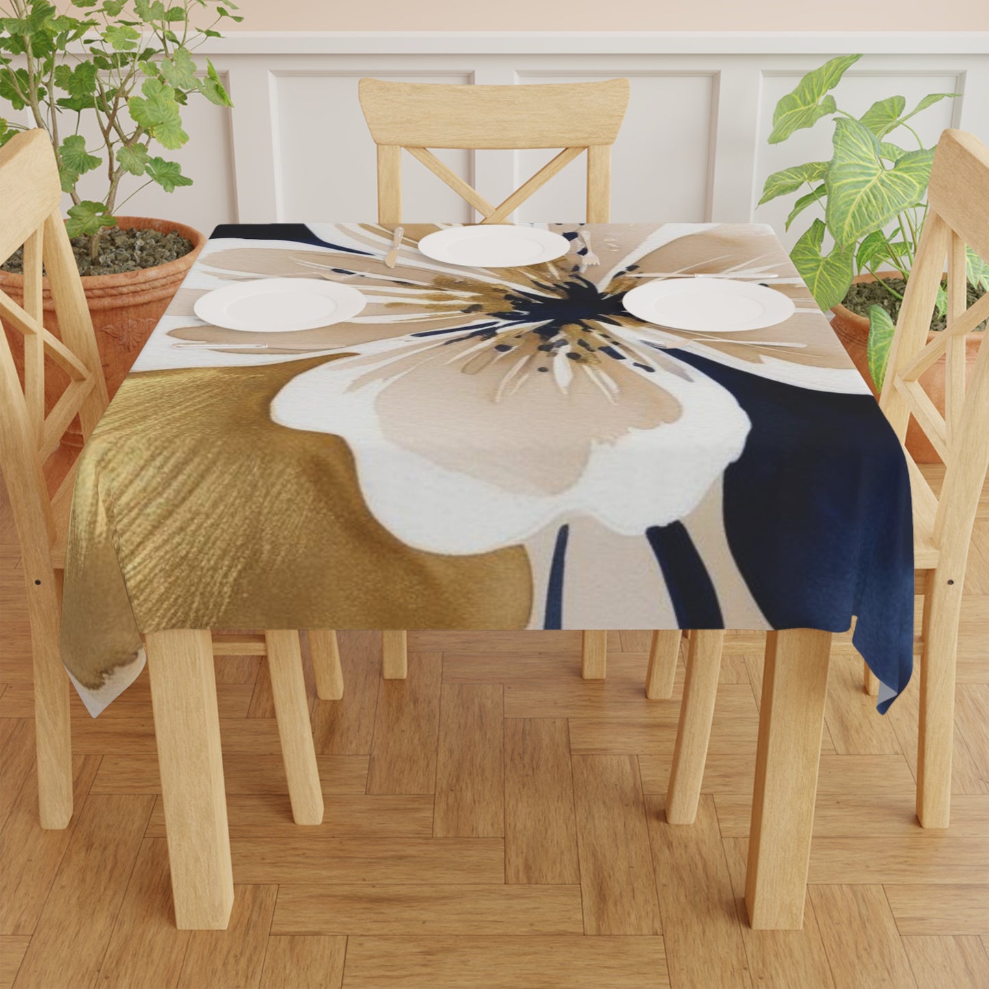 Abstract Floral Tablecloth