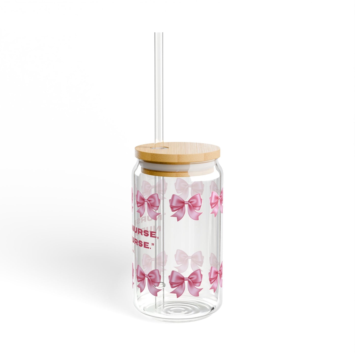 Nursey Nurse Sipper Glass, 16oz