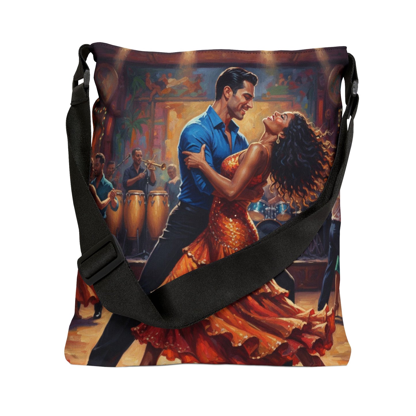 The Rhythm & Soul of Salsa Adjustable Tote Bag (AOP)