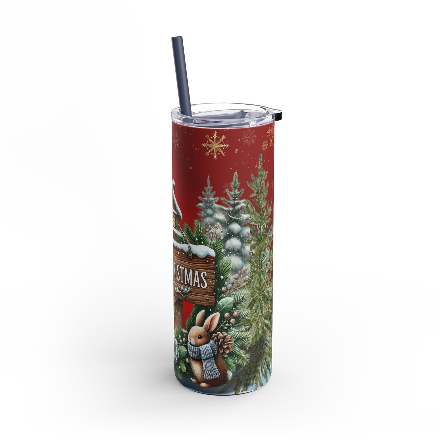 Merry Christmas Maars Maker Skinny Matte Tumbler, 20oz