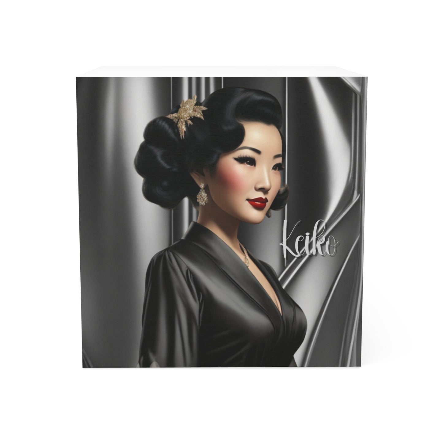 Retro Glam Girls (Keiko) Note Cube