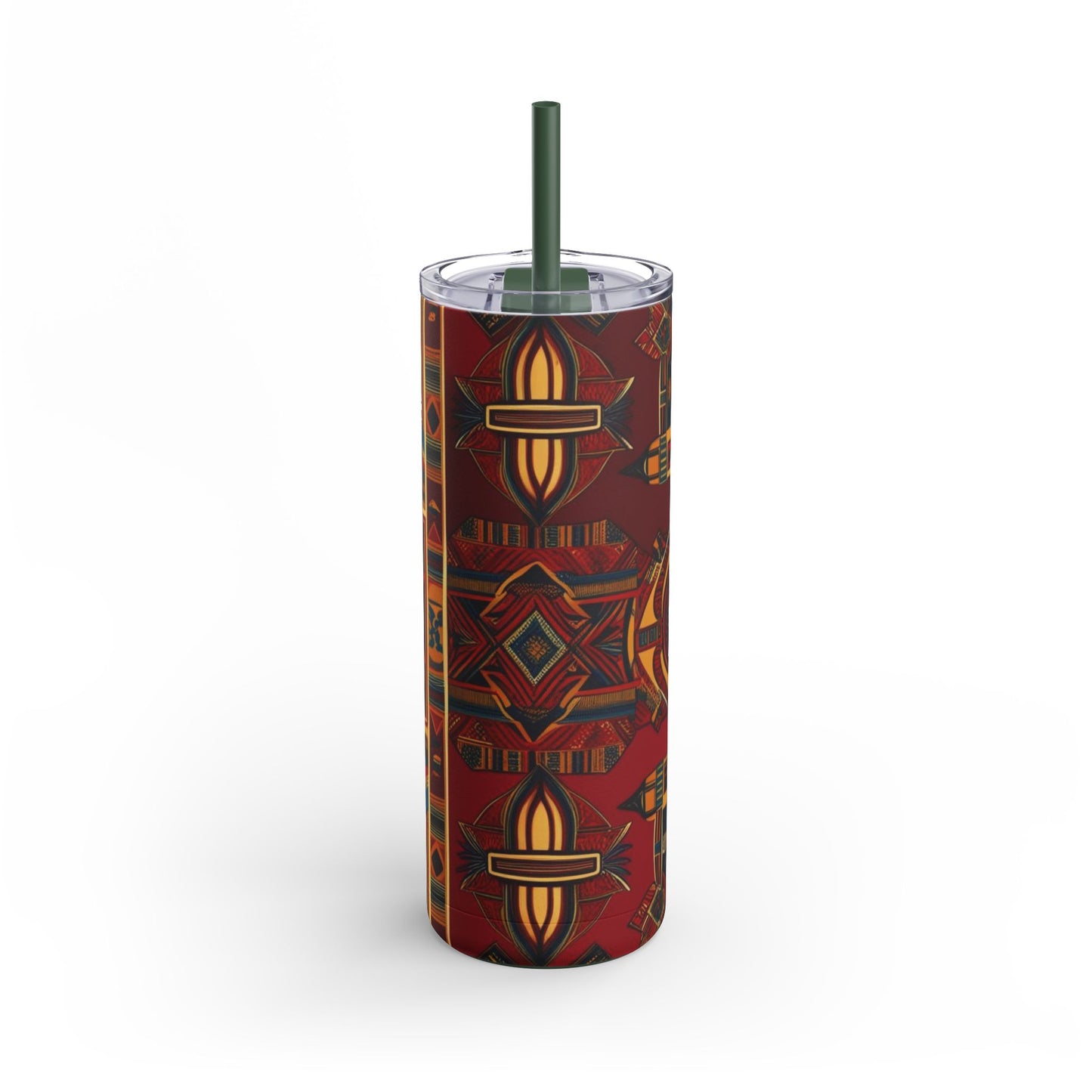 African Canvas 1 Maars Maker Skinny Matte Tumbler, 20oz