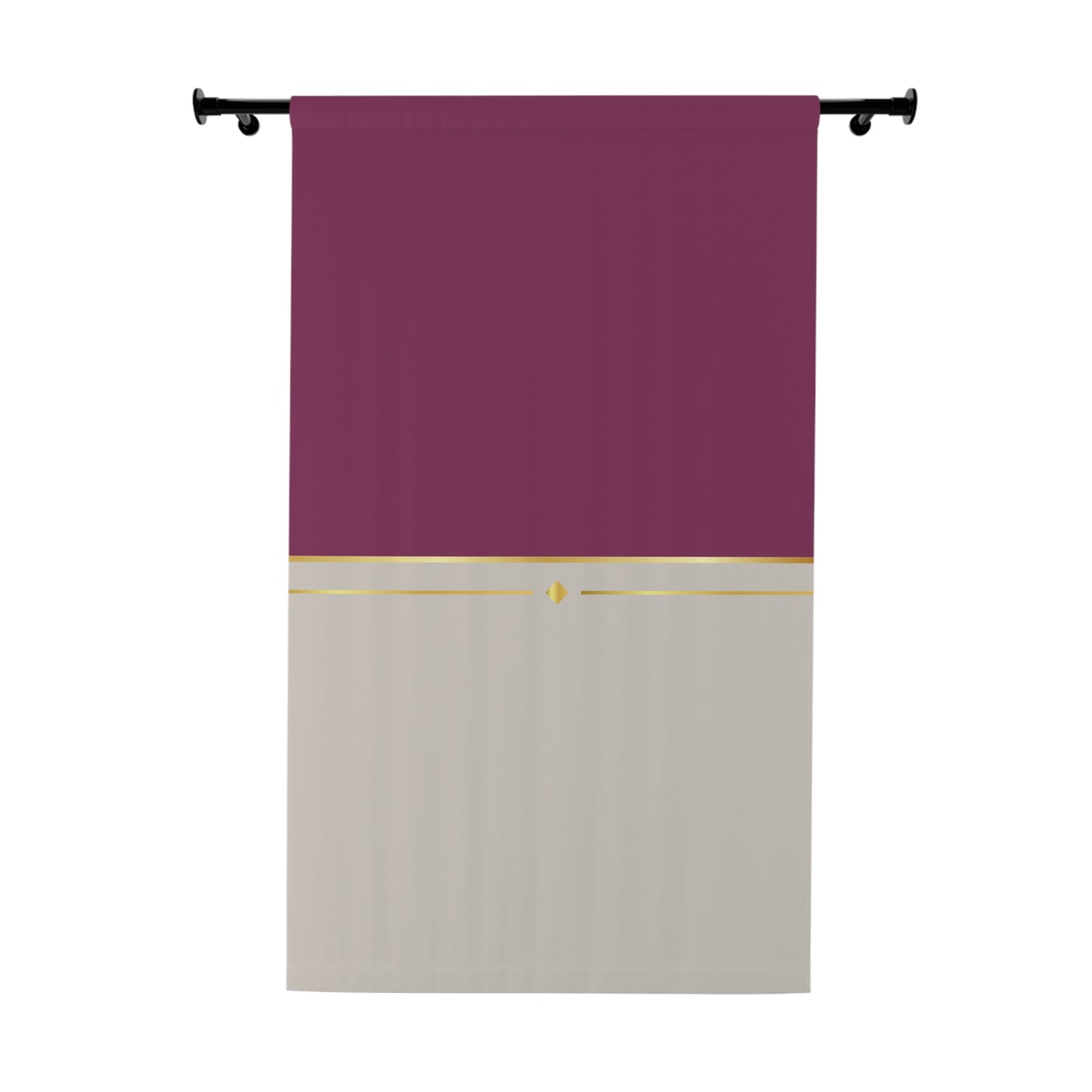 Fuchsia & Taupe Haven Blackout Window Curtains (1 Piece)