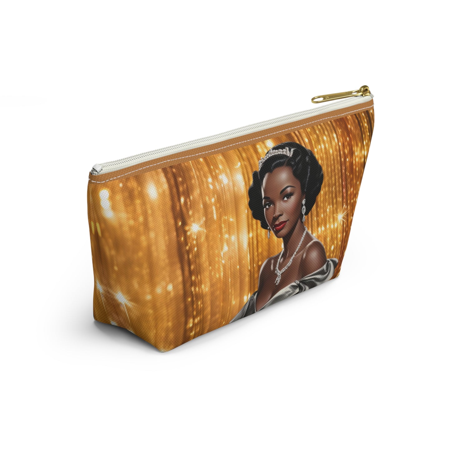 Retro Glam Girl "Vivienne" Accessory Pouch w T-bottom