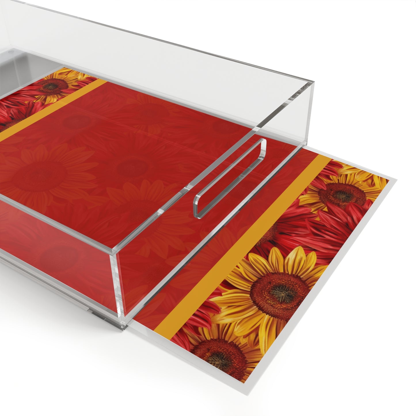 Crimson Gold Acrylic Serving Tray